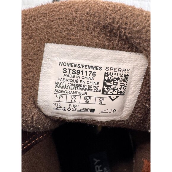 Sperry Saltwater Duck Winter Rain Boot Brown Woman Size 9 - Picture 7 of 12